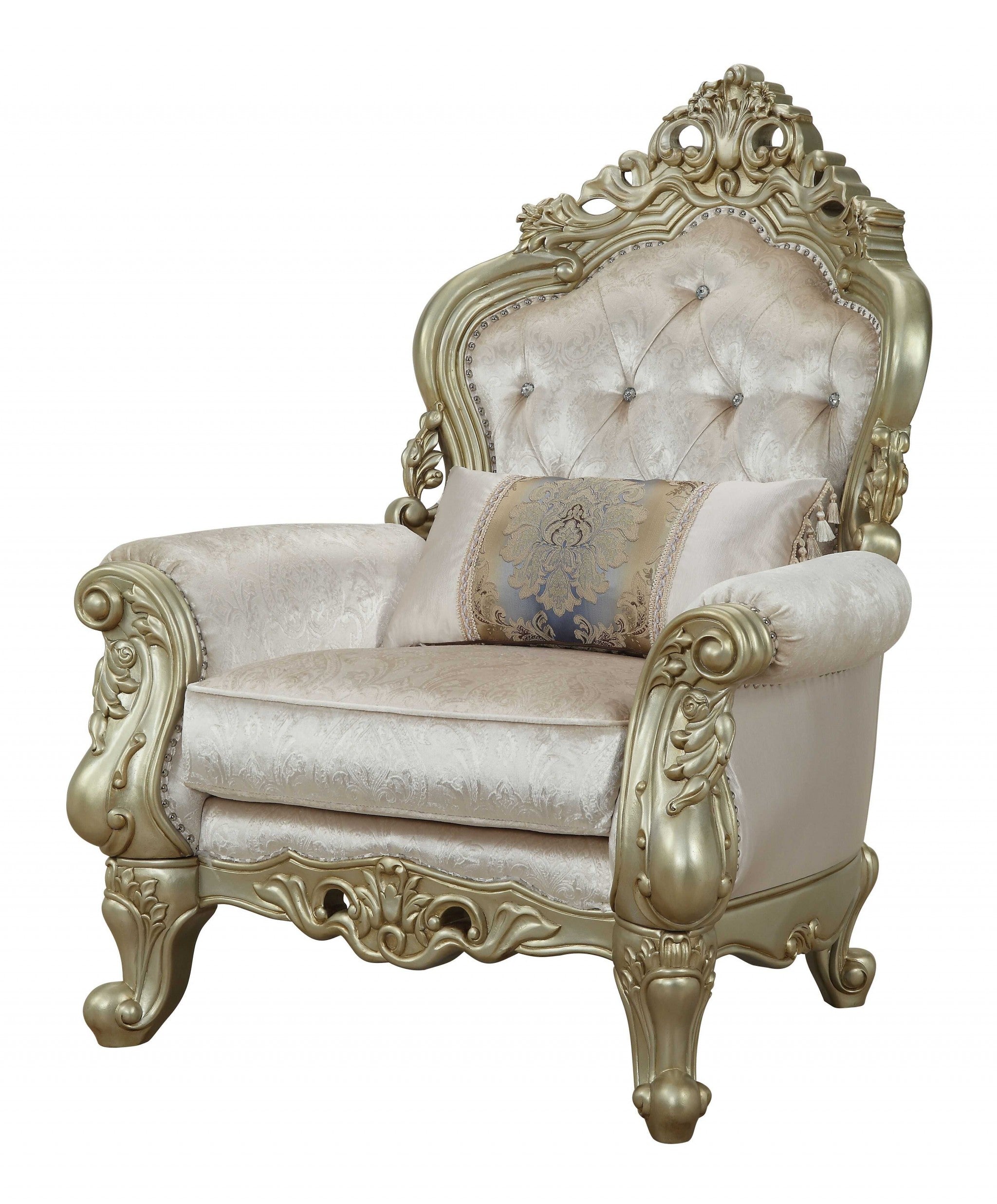 40inches X 39inches X 49inches Fabric Antique White Upholstery