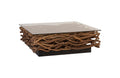 Vine Coffee Table with Glass