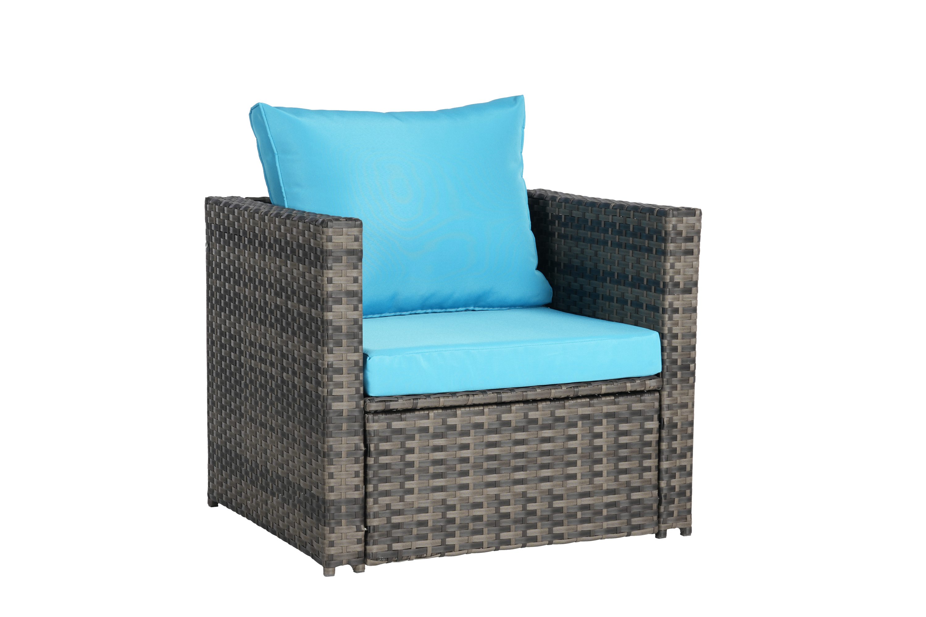 Outdoor Patio Rattan Sofa Set – Garden Wicker Chair Set with Cushions,